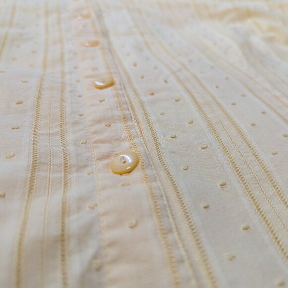 Carroll Reed short sleeve button up Sz. 24W Yellow - Picture 1 of 7